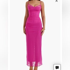 House of CB Nalini Mesh Corset Dress